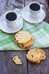 biscotti and a cup of coffe