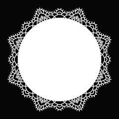 Crochet lace mandala.