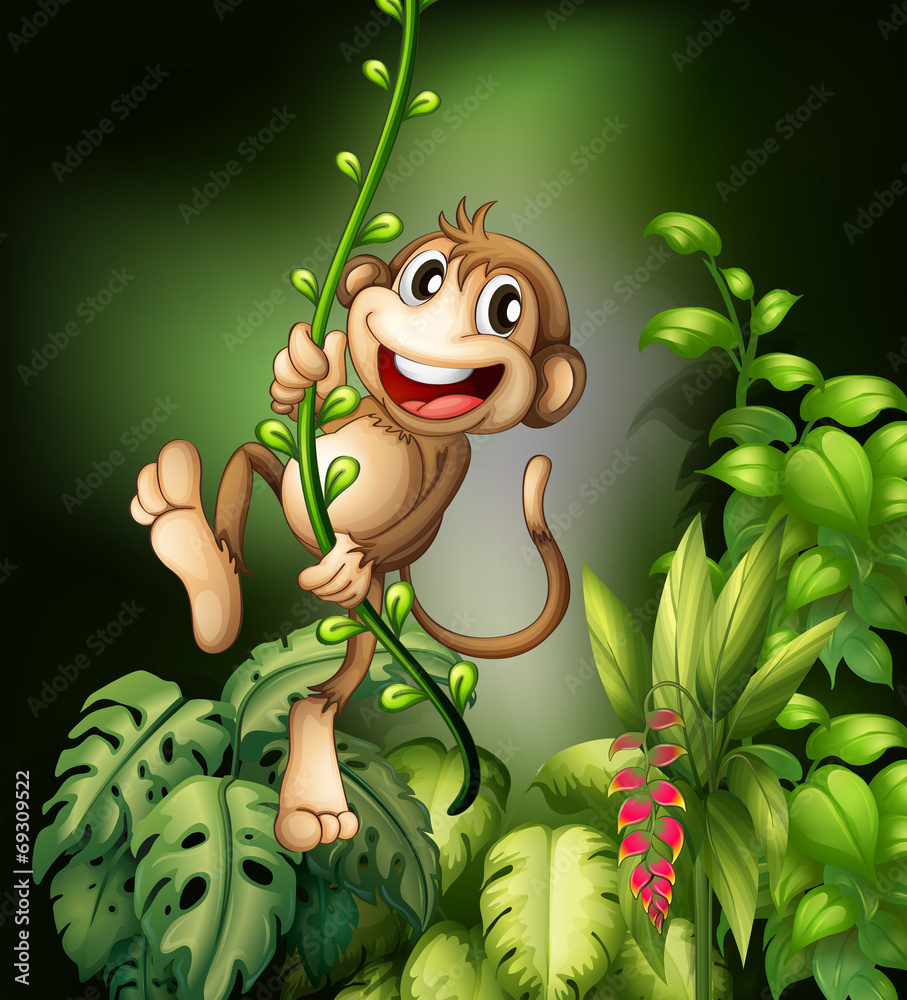 Wall mural monkey