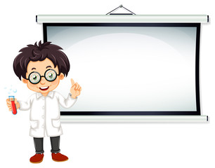 Scientist and screen