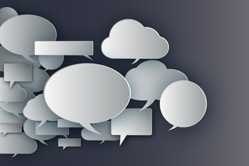Speech bubbles illustration