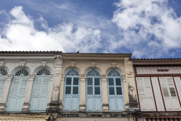 Sino-Portuguese Architecture influenced building in Phuket.