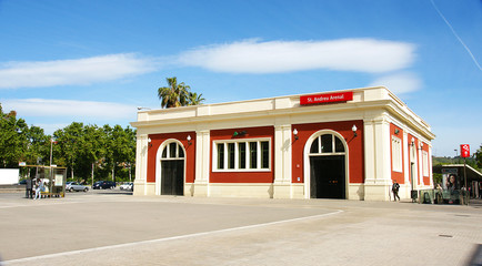Edificio de la estación de San Andrés Arenal, Barcelona