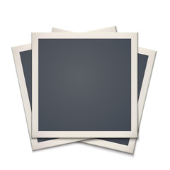 Blank retro photo frame