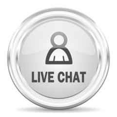 live chat internet icon