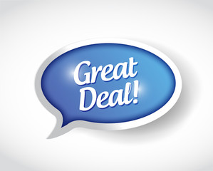 great deal message illustration design