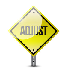 adjust sign illustration design