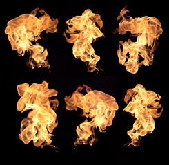 Flames of fire