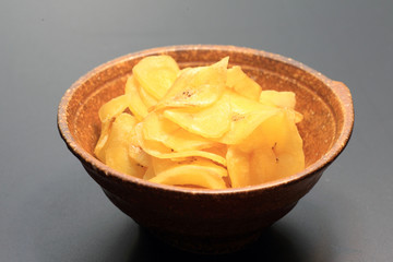  Banana Chips , Fried thin-sliced plantain banana 