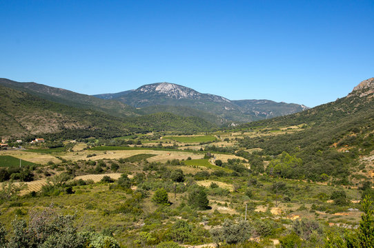 Rural landscape from south-west France, Pyrenees