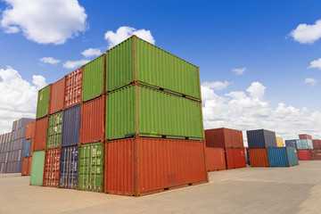 Fototapeta premium Cargo containers
