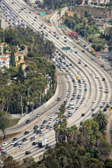 los angeles congested highway