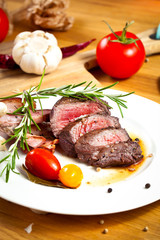 Saftiges steak fleisch