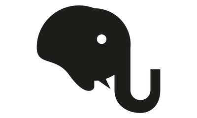 Elefant Kopf Profil