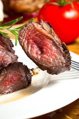 Saftiges steak fleisch