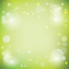 light green vector background with lights - eps 10