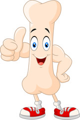 Obraz premium Strong bone cartoon character