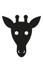 Giraffe Kopf Frontal