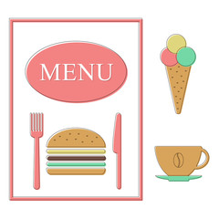 fast food menu template