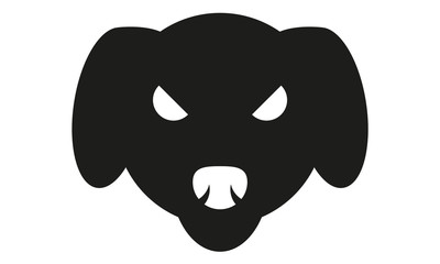 Labrador Kopf Frontal Böse