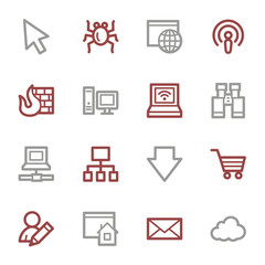 Internet web icons set