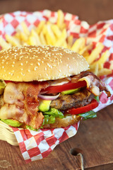 Burger And Fries