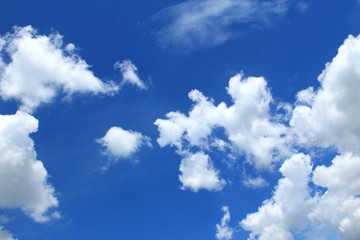 Blue sky with cloud