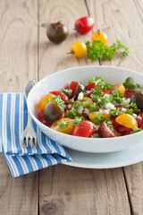 Frischer Tomatensalat