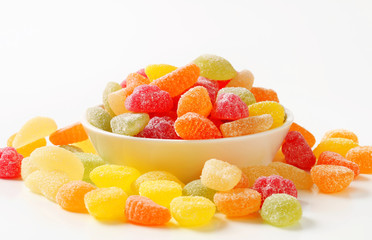 Gummy fruit candy