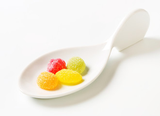 Gummy fruit candy
