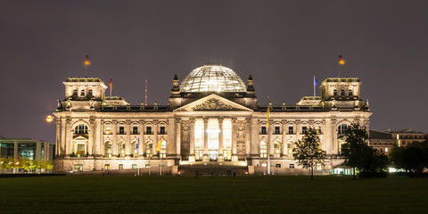 Fototapeta na wymiar The Reichstag building is a historical edifice in Berlin