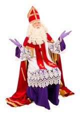 Sinterklaas on white background