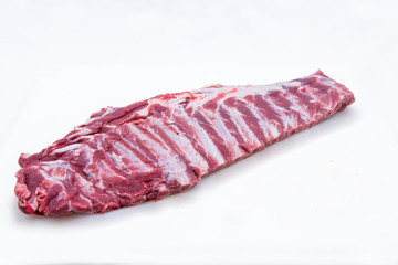 Pork rib meat product photo