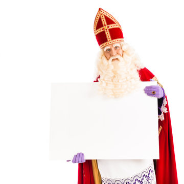 Sinterklaas with empty card