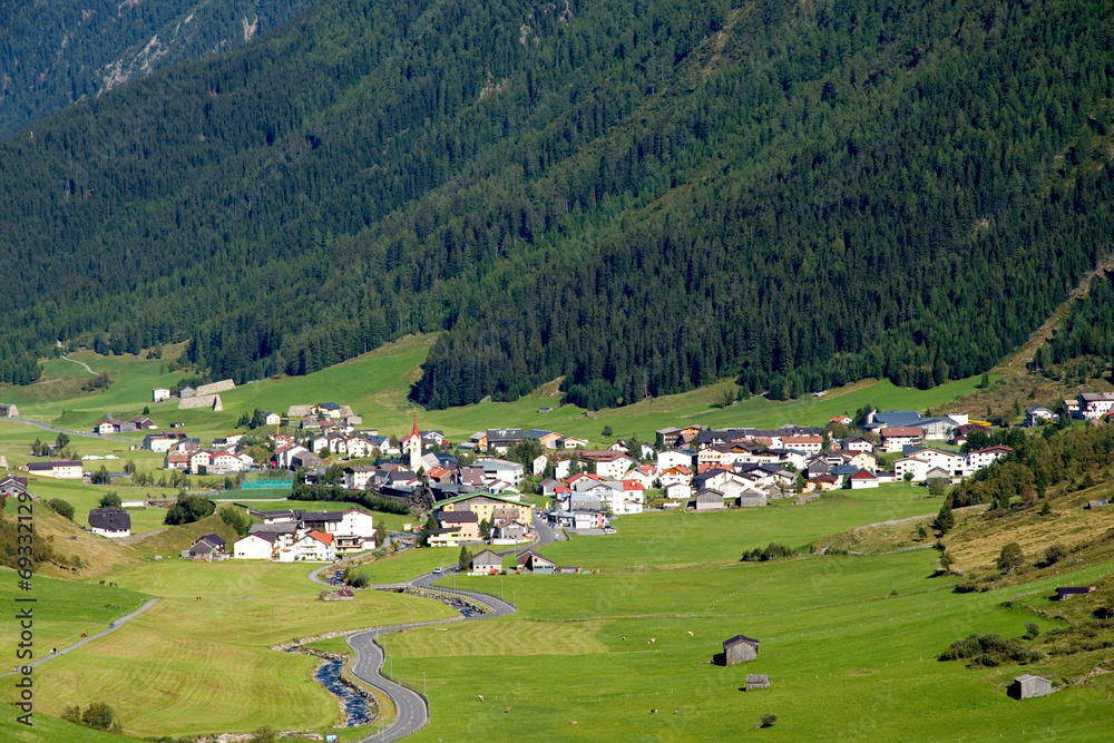 Wall mural Wirl - Galtür - Tirol - Alpen