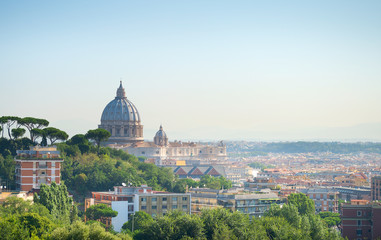 Fototapeta na wymiar Rome in the morning