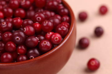 Cranberry in a bowl
