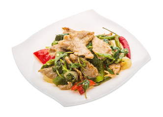 Pork with vegetables