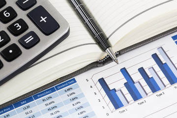 Obraz premium Showing business and financial report. Accounting