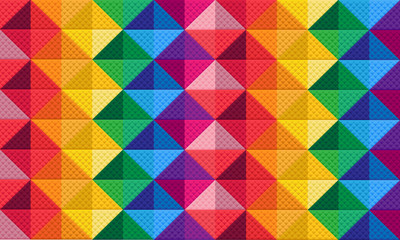 Padrão - Triângulos Coloridos