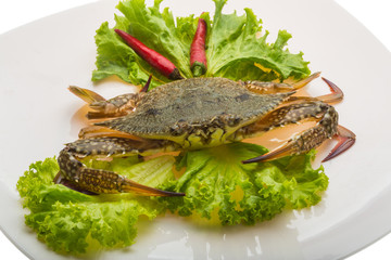 Raw crab
