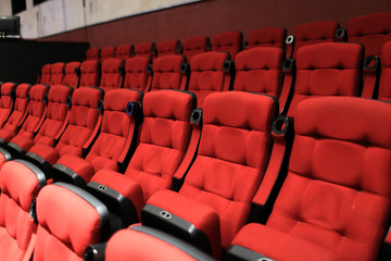 Fototapeta premium Red soft seats