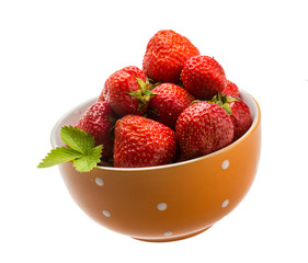 Strawberry in the bowl