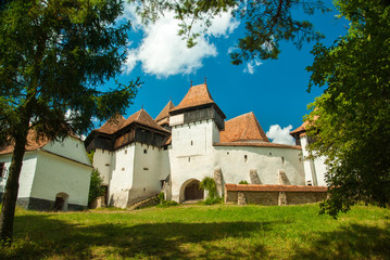 Fototapeta na wymiar Viscri fortified church, Transylvania, Romania