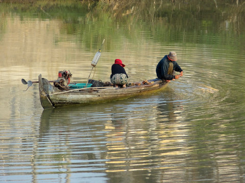 riverside scenery in Cambodia