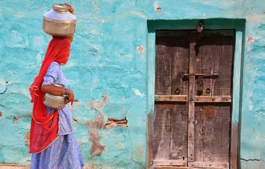 Fotobehang Kleuren van Rajasthan in Noord-India © Cyril PAPOT