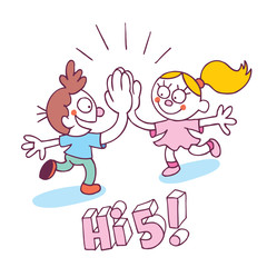 high five kids