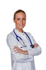 Fototapeta premium Freundliche Ärztin