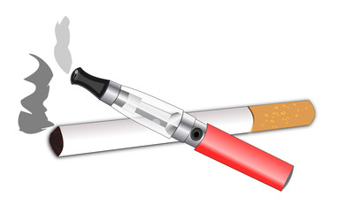 Cigarette électronique et à tabac