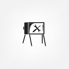 TV vector icon